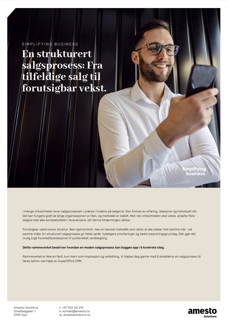 Guide - en strukturert salgsprosess