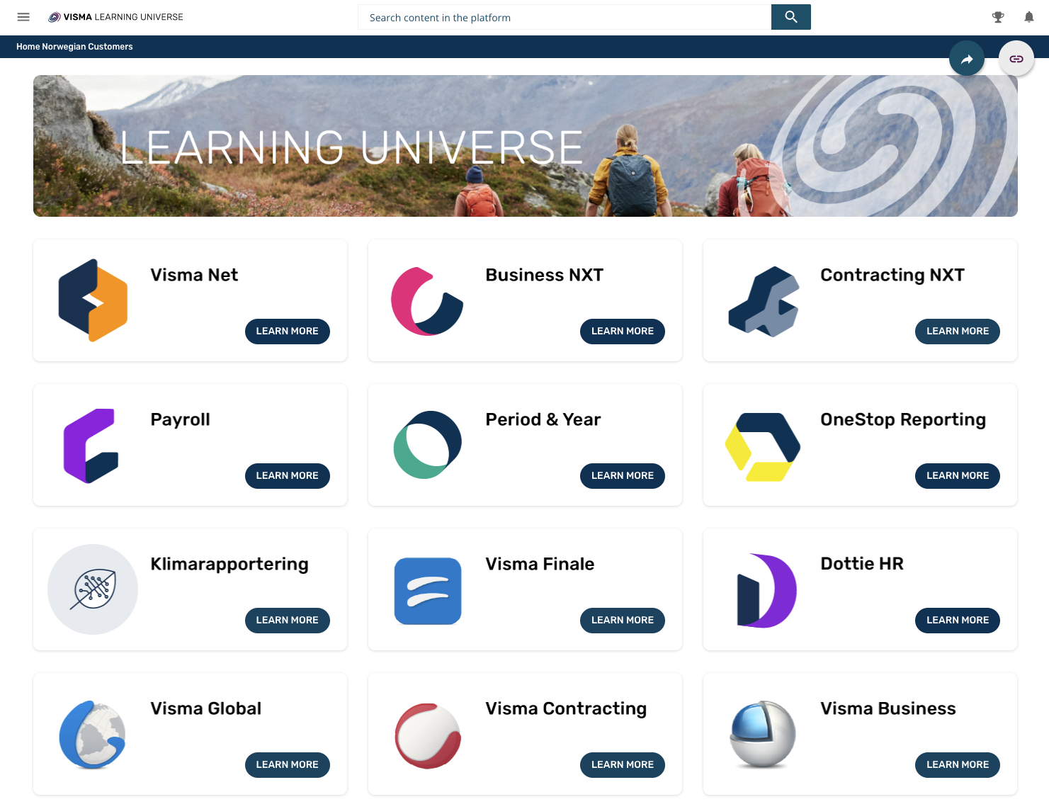 Visma Learning Universe